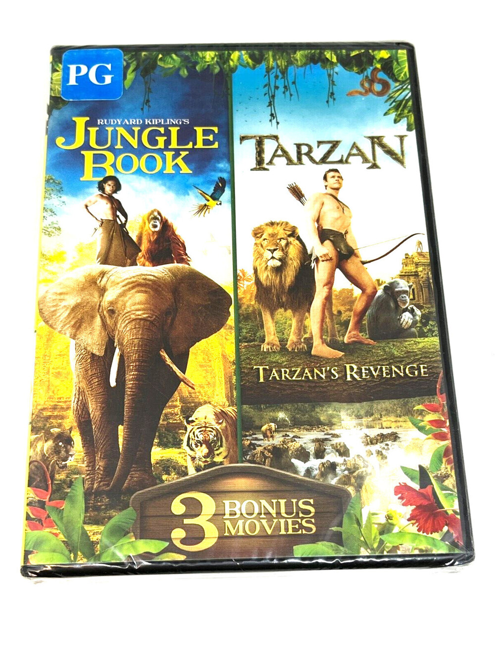 Jungle Book / 3 Tarzan Movies DVD - Brand New Sealed